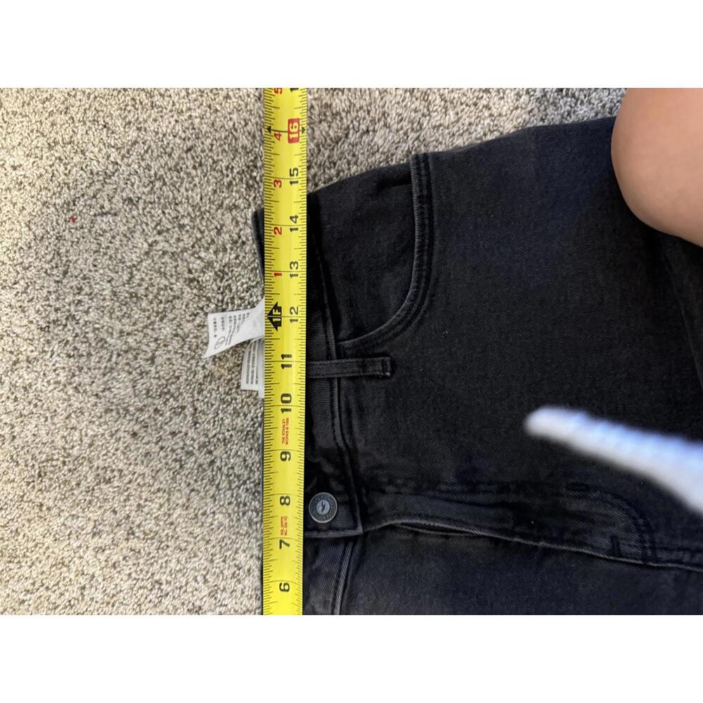 {SOLD} Hollister Ultra High Rise Black Patchwork Dad Denim Jeans- Size 8 - Picture 4 of 5